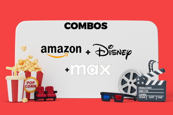 Combo Amazon Prime Video + Disney+ + HBO Max