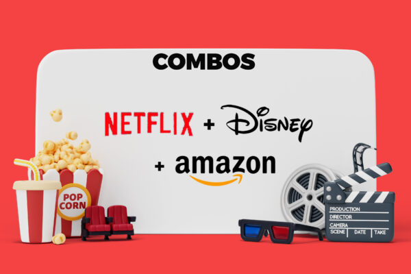 Combo Netflix + Disney+ + Amazon Prime Video