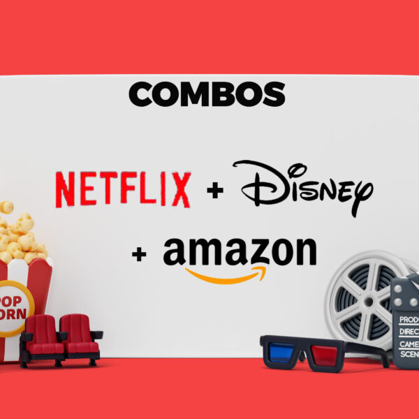 Combo Netflix + Disney+ + Amazon Prime Video