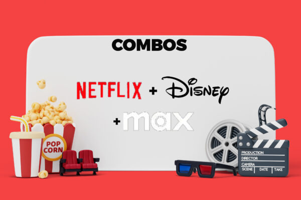 Combo Netflix + Disney+ + HBO Max