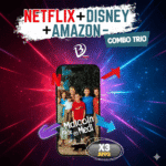 Combo Netflix + Disney+ + Amazon Prime Video