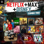 Combo Netflix + Disney+ + HBO Max